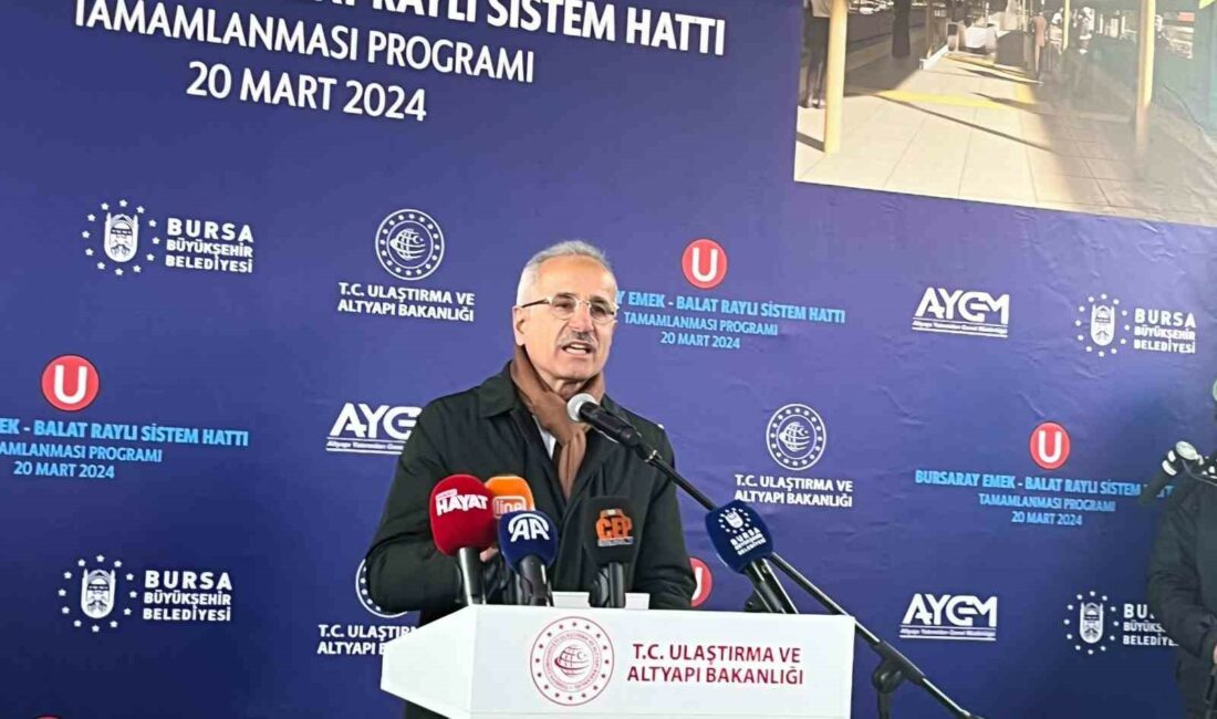 Bakan Uraloğlu: “Bursa’ya 202 milyar liralık yatırım yaptık” ULAŞTIRMA VE ALTYAPI BAKANI ABDULKADİR URALOĞLU, TÜRKİYE’DE KENT İÇİ RAYLI