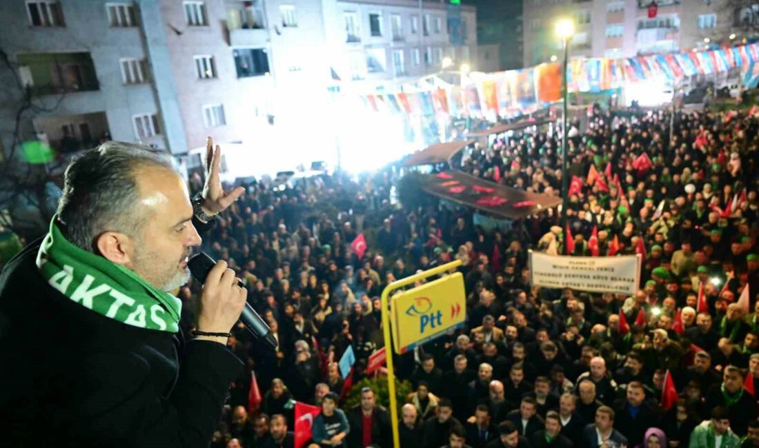 BURSA BÜYÜKŞEHİR BELEDİYE BAŞKANI ALİNUR AKTAŞ, OSMANGAZİ İLÇESİ EMEK MAHALLESİ’NDE