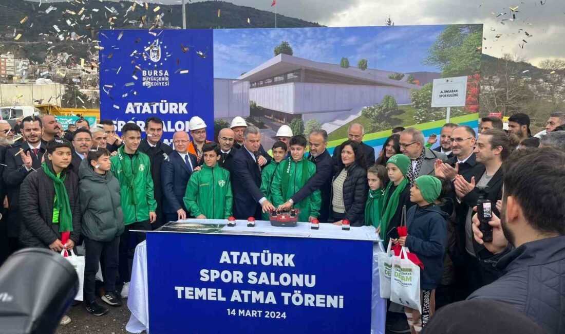 Bursa’da Atatürk Kapalı Spor Salonu’nun temeli atıldı BURSA-BURSA BÜYÜKŞEHİR BELEDİYESİ TARAFINDAN YENİDEN AYAĞA KALDIRILACAK OLAN ATATÜRK KAPALI