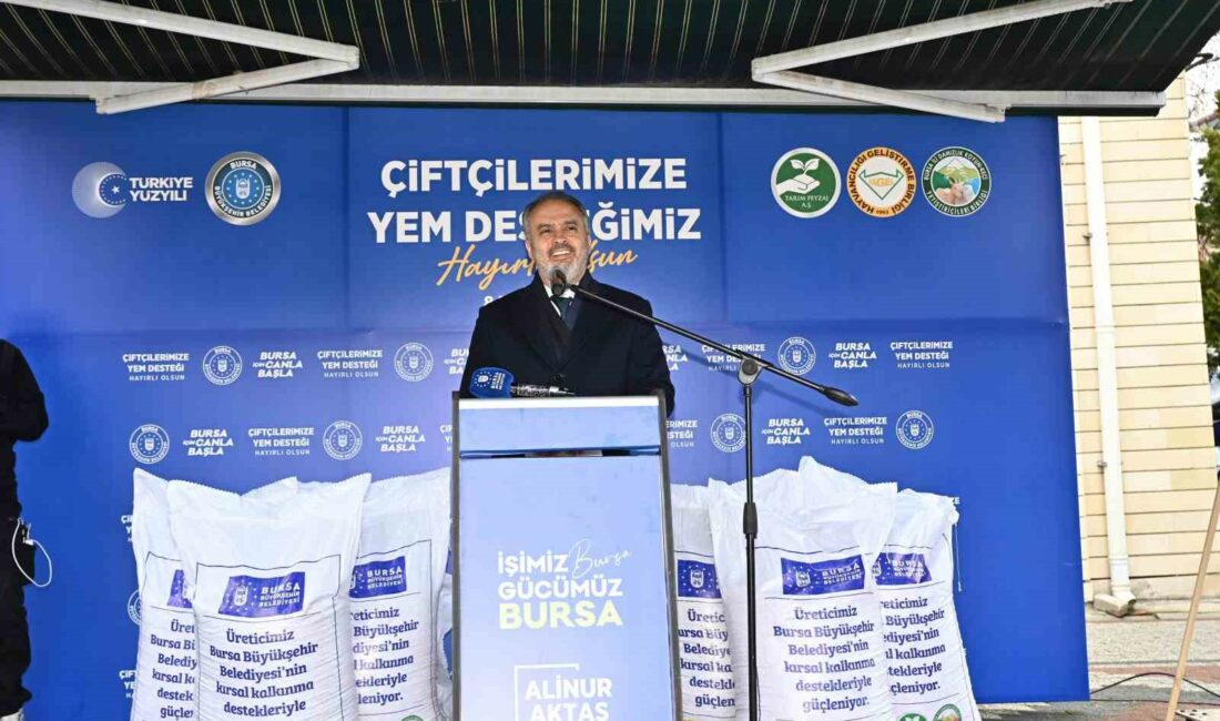 Büyükşehir’den besiciye yem desteği BURSA’DA ÇİFTÇİYE HER ALANDA DESTEKLER VEREREK KIRSALDA DA KALKINMAYI HEDEFLEYEN