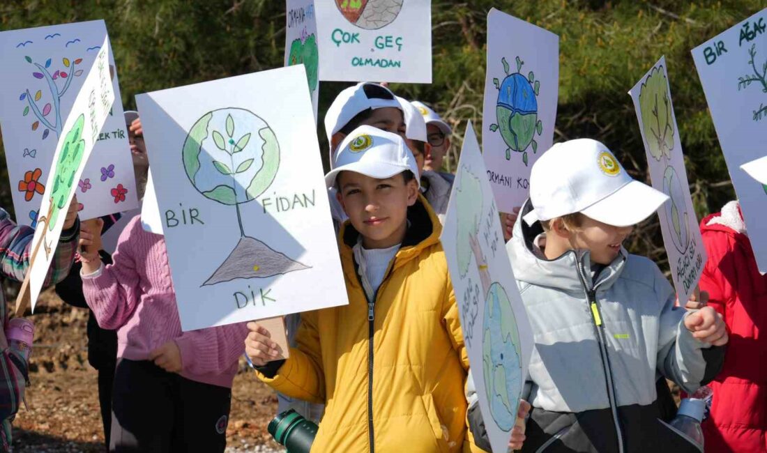 Dünya Ormancılık Günü’nde çocuklar bin fidan dikti BURSA’DA 21 MART DÜNYA ORMANCILIK GÜNÜ ÇERÇEVESİNDE AHMETBEY MAHALLESİ AĞAÇLANDIRMA