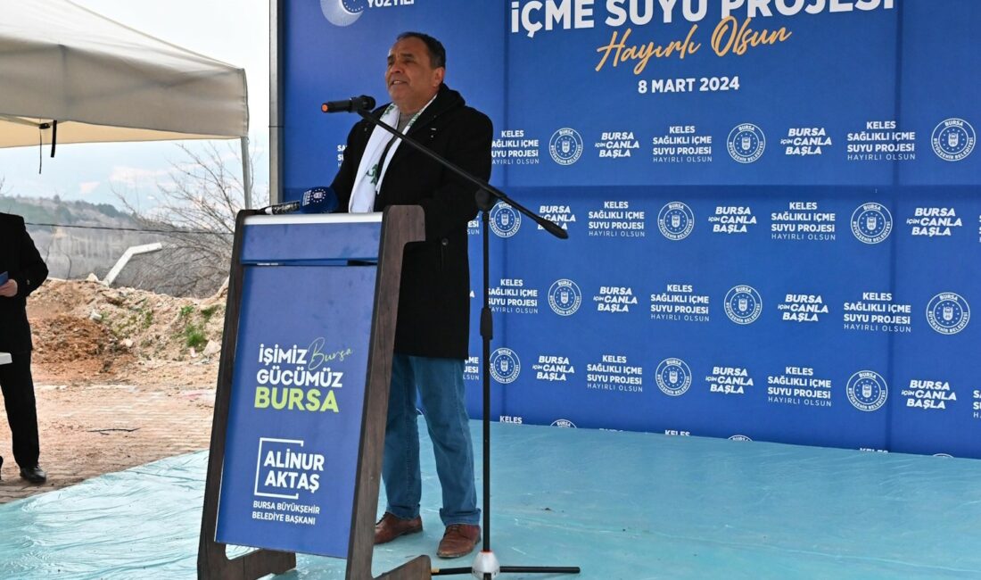 Keles’te tankerle su taşıma dönemi tarih oldu BURSA BÜYÜKŞEHİR BELEDİYESİ, SENELERDİR İÇME SUYU SIKINTISI YAŞAYAN VE YAZ