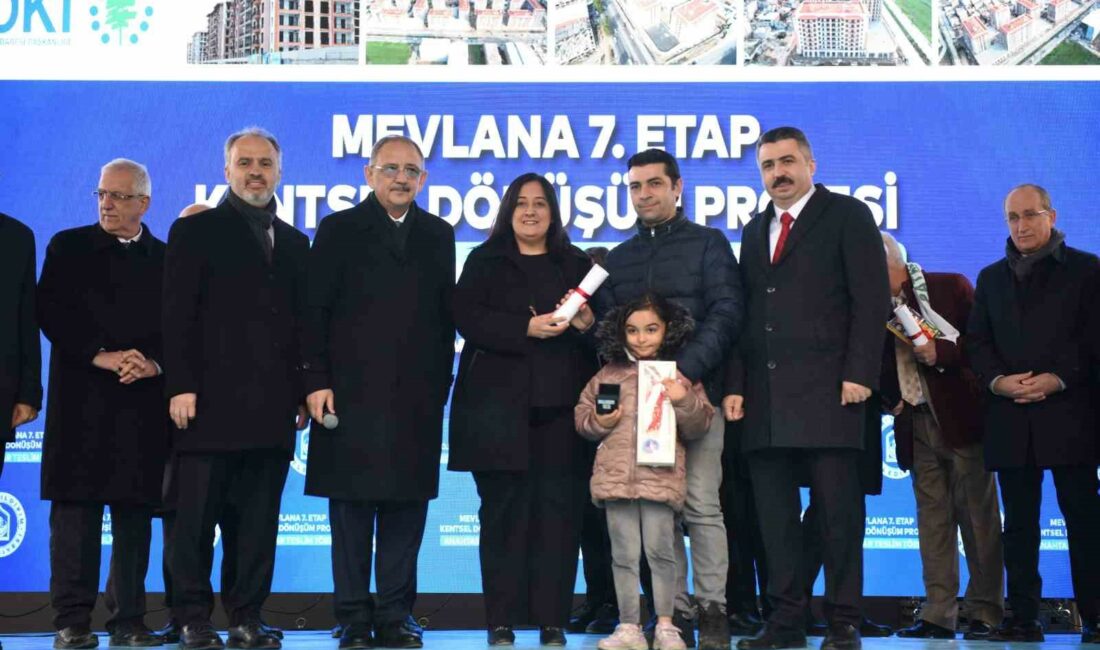 Mevlana’da anahtarlar teslim edildi YILDIRIM BELEDİYESİ MEVLÂNA 7. ETAP KENTSEL DÖNÜŞÜM PROJESİ KAPSAMINDA TAMAMLANAN