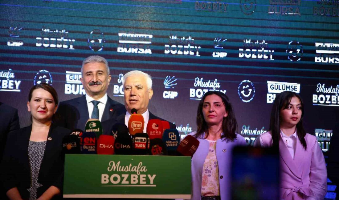BURSA BÜYÜKŞEHİR BELEDİYE BAŞKAN ADAYI MUSTAFA BOZBEY, İLK VERİLERE GÖRE