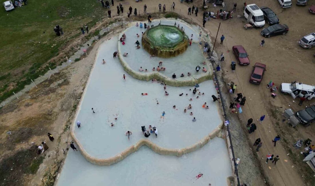 Bursa’ya ücretsiz termal su ve çamur için akın akın geliyorlar Bursa’nın İnegöl ilçesinde, Uludağ’ın eteklerinde maden suyu kazısında bulunan termal