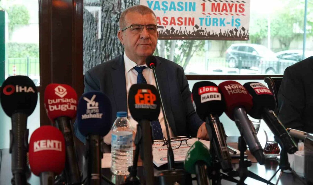 Bursa’da 1 Mayıs kutlamaları Fatih Sultan Mehmet Bulvarı’ndan yapılacak 1 MAYIS PROGRAMININ AKIŞINI AÇIKLAYAN TÜRK-İŞ SENDİKASI BURSA BÖLGE TEMSİLCİSİ
