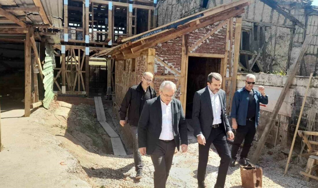 Çocuk kütüphanesi hızla yükseliyor ASLINA UYGUN OLARAK İNŞA EDİLEN ÇOCUK KÜTÜPHANESİ, GÜRSU'NUN ÇOCUKLARINA MODERN