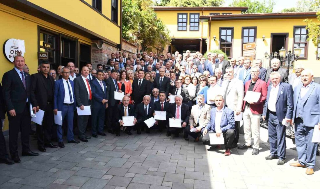 Osmangazili muhtarlar mazbatalarını aldı 31 MART MAHALLİ İDARELER SEÇİMLERİNDEN BAŞARI İLE ÇIKAN OSMANGAZİLİ MUHTARLAR,