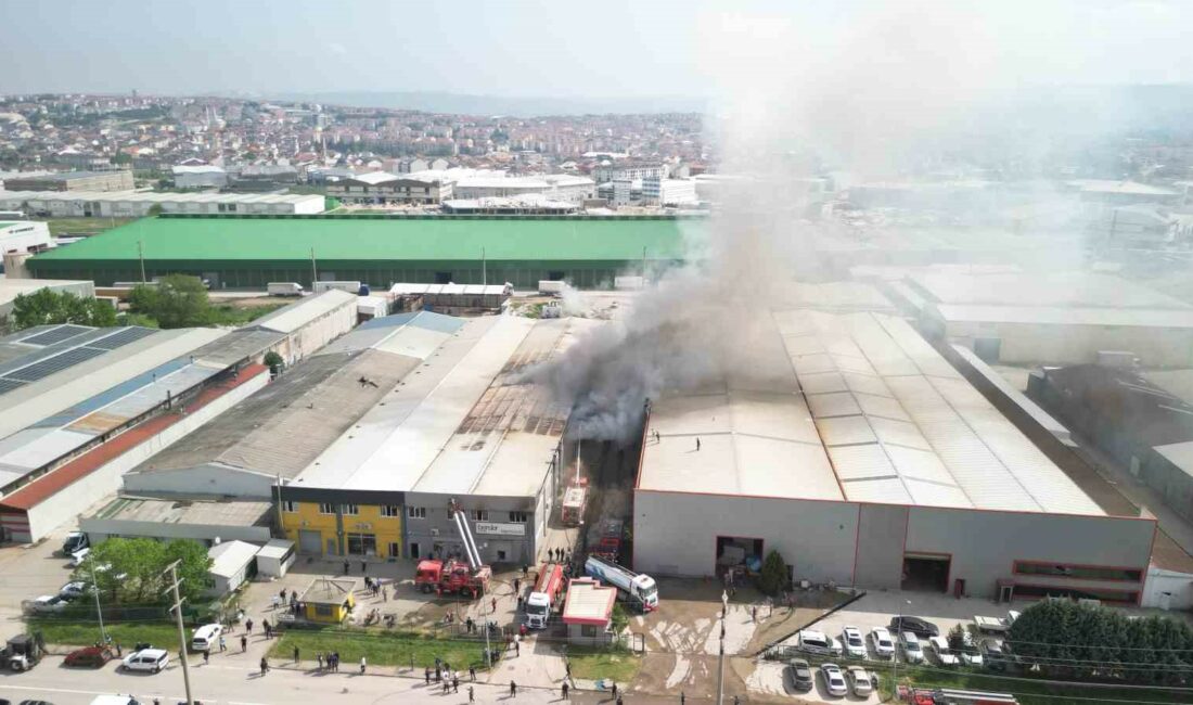 Bursa’nın İnegöl ilçesinde faaliyet gösteren sandalye fabrikasında çıkan yangın söndürüldü.