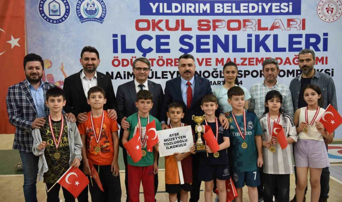 YILDIRIM'DAKİ 39 OKULDAN 890 ÖĞRENCİ OKUL SPORLARI İLÇE ŞENLİKLERİ'NDE KIYASIYA