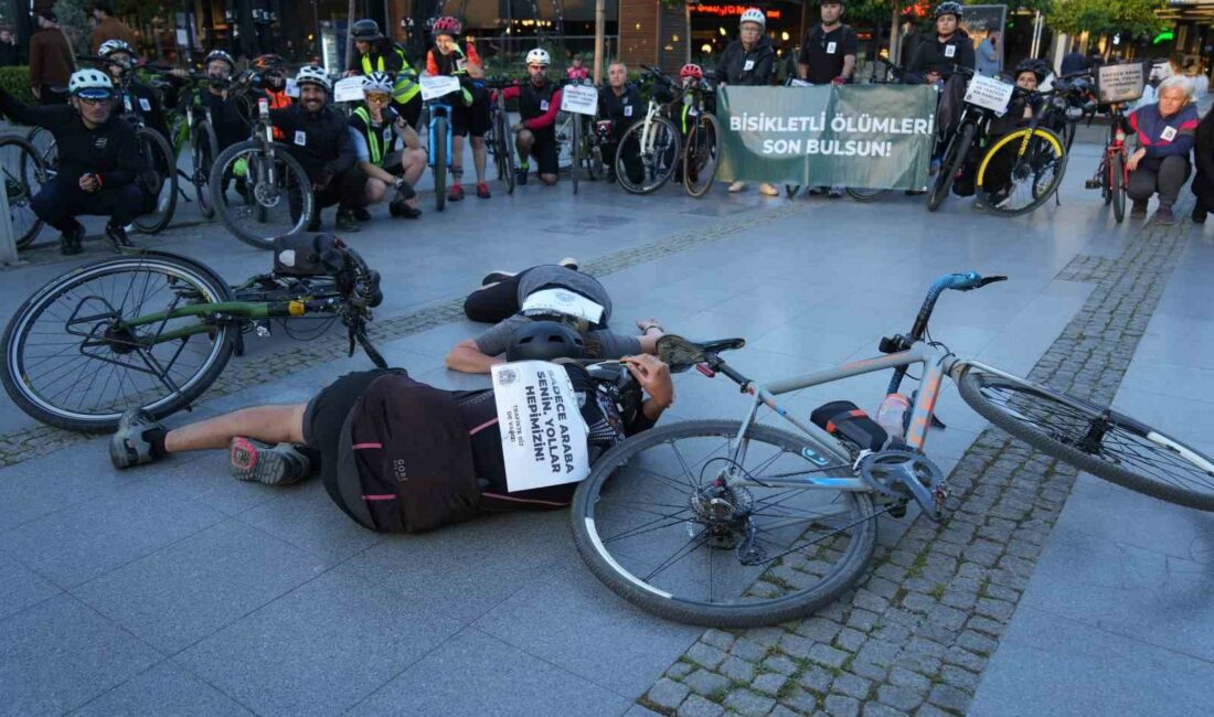 BURSA'DA NİLÜFER KENT KONSEYİ BİSİKLET GRUBU, TRAFİKTE YARALANAN VE HAYATINI