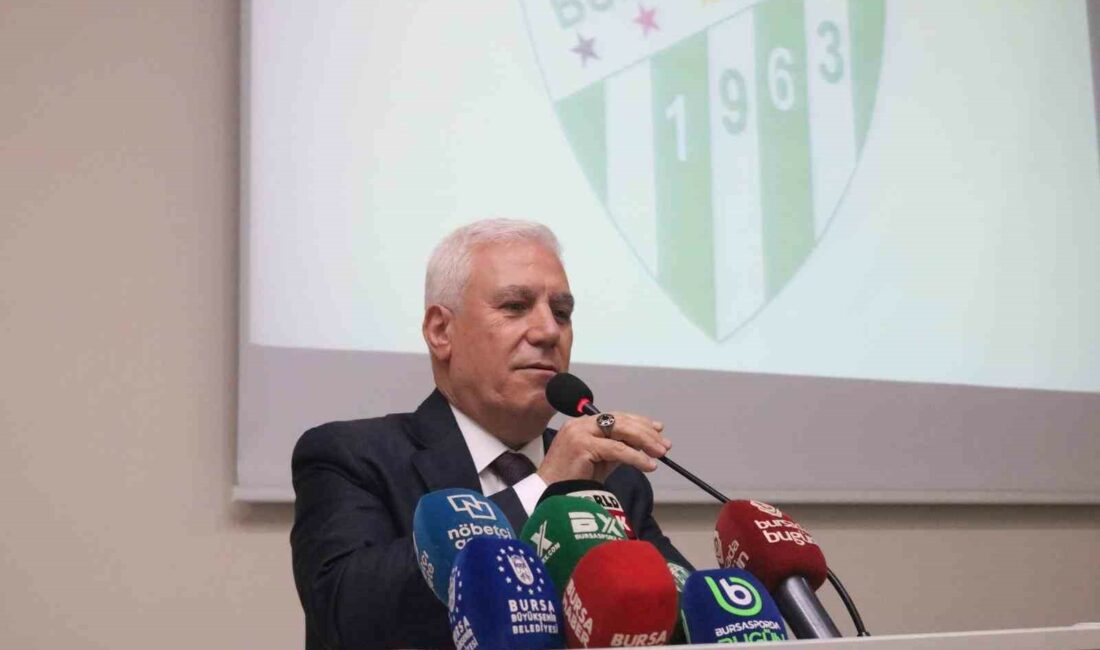 BURSA BÜYÜKŞEHİR BELEDİYE BAŞKANI MUSTAFA BOZBEY, BURSASPOR'LA İLGİLİ ÖNEMLİ AÇIKLAMALAR