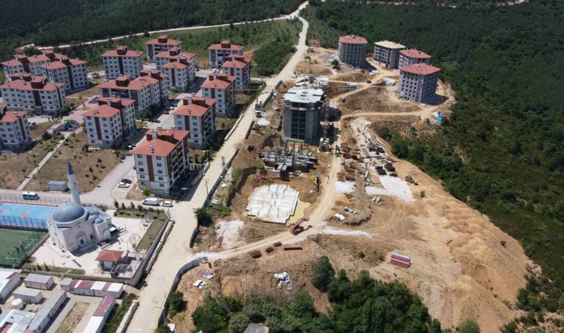 ORHANGAZİ’DE HAMZALI YOLU ÜZERİNDE DAHA ÖNCE İNŞA EDİLEN TOKİ 4.ETAP