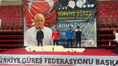 KONYA'DA YAPILAN MİNDER GÜREŞLERİNDE, U-23 YAŞ GRUBUNDA VE 70 KİLO