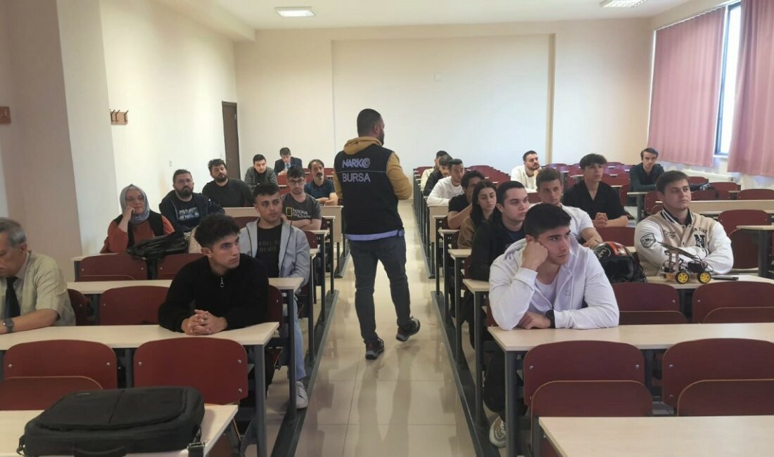 Üniversite öğrencilerine narkorehber semineri BURSA EMNİYET MÜDÜRLÜĞÜ NARKOTİK ŞUBE BİRİMİ, ULUDAĞ ÜNİVERSİTESİ ORHANGAZİ ASİL