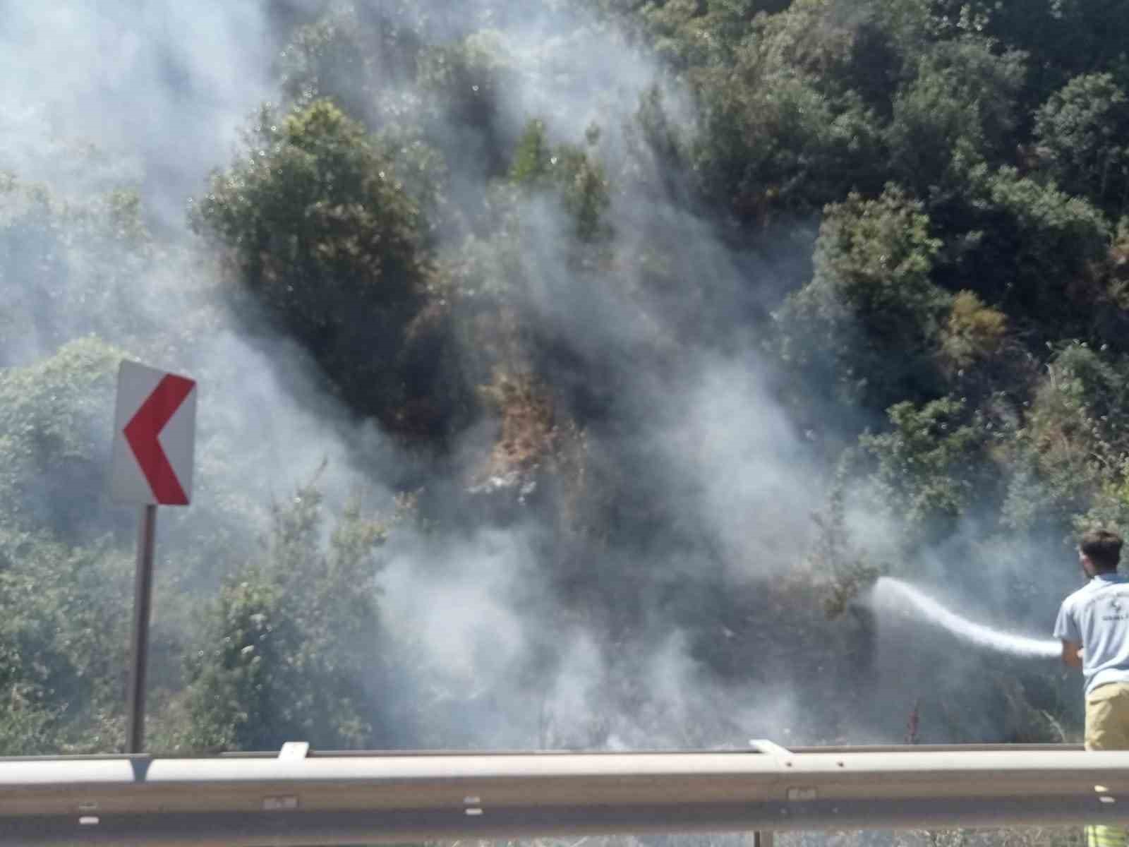 BURSA'DA AKLİ DENGESİ OLMADIĞI İDDİA EDİLEN KİŞİNİN ATEŞE VERDİĞİ ÇALILAR,