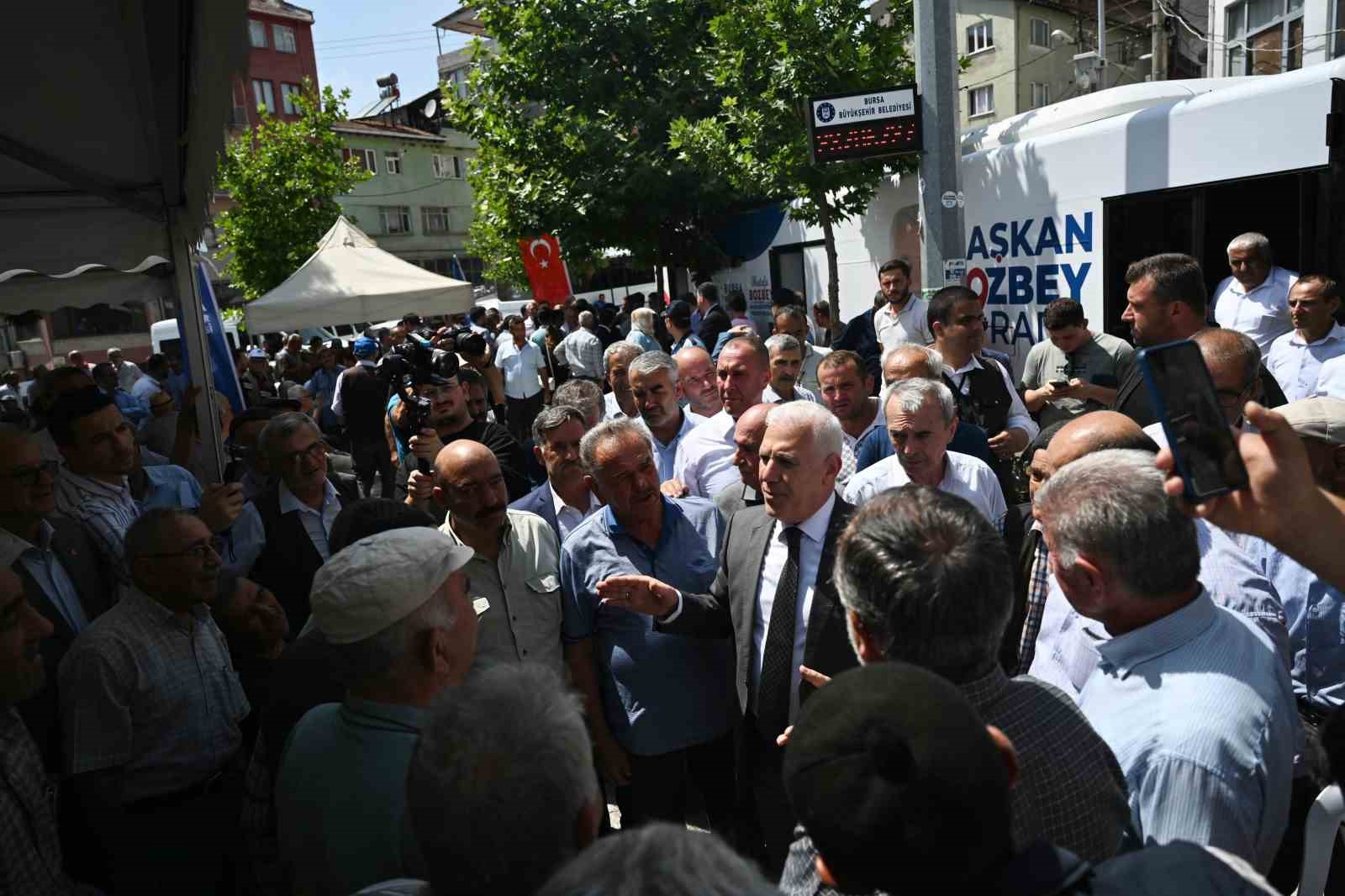 BURSA BÜYÜKŞEHİR BELEDİYE BAŞKANI MUSTAFA BOZBEY’İN SORUNLARI YERİNDE TESPİT EDİP