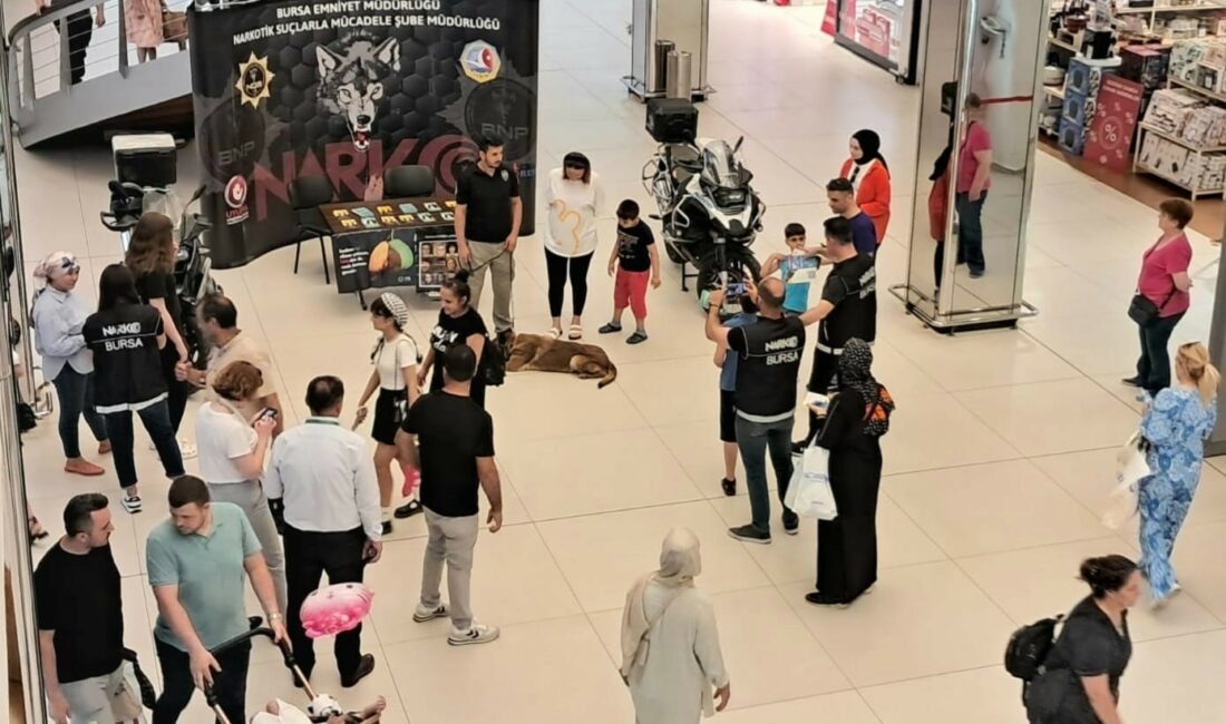 Bursa polisi vatandaşları bilgilendirdi NARKOTİK SUÇLARLA MÜCADELE ŞUBE MÜDÜRLÜĞÜNCE "NARKONOKTA" VE "EN İYİ NARKOTİK