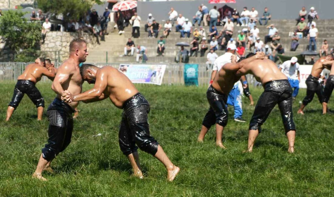 Pehlivanlar er meydanına çıktı BURSA BÜYÜKŞEHİR BELEDİYESİ VE NİLÜFER BELEDİYESİ TARAFINDAN DÜZENLENEN 62. GELENEKSEL