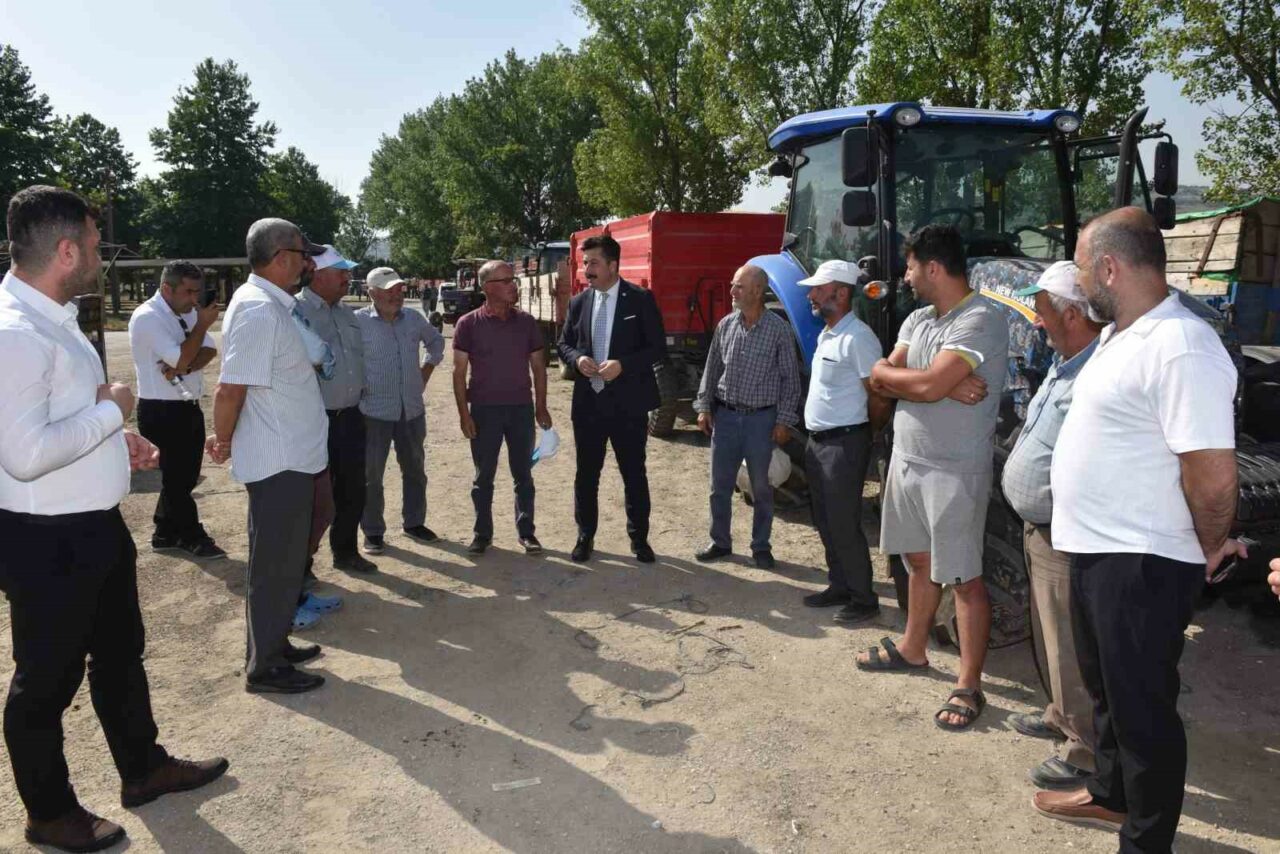TOPRAK MAHSULLERİ OFİSİ, YENİŞEHİRLİ HUBUBAT ALIMINA BAŞLADI. YENİŞEHİR BELEDİYE BAŞKANI
