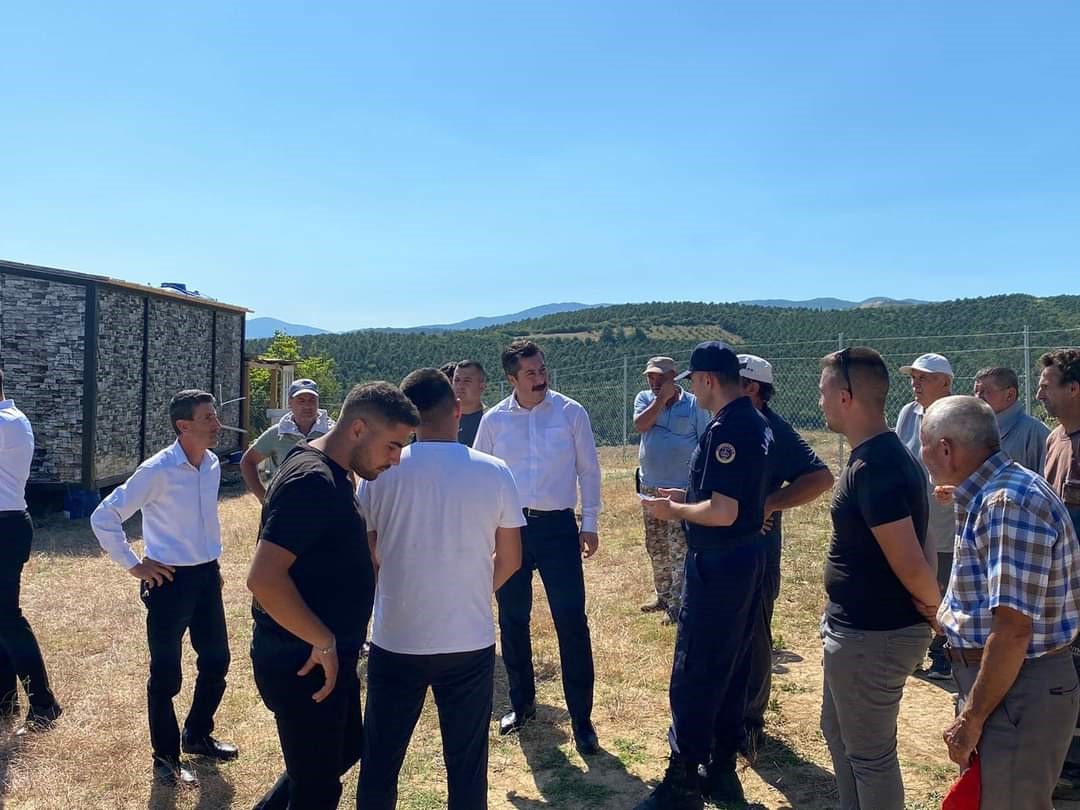 BURSA'NIN YENİŞEHİR İLÇESİNE BAĞLI DEMİRBOĞA MEVKİİNDE ÇIKAN YANGIN BÜYÜKŞEHİR VE