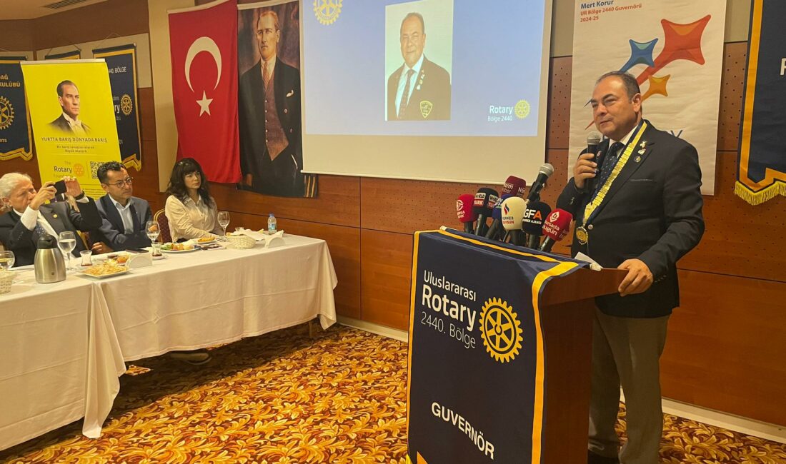 Uluslararası Rotary Bölge Bursa Basın toplantısı, “Barış” mesajıyla başladı Bölge 2440 Federasyon Başkanı Mert Korur, 15 maddelik dönem manifestosu