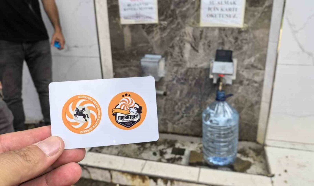 BURSA'NIN İNEGÖL İLÇESİ MURATBEY MAHALLESİ SAKİNLERİ MAHALLE MEYDANINDA BULUNAN ÇEŞMELERDEN