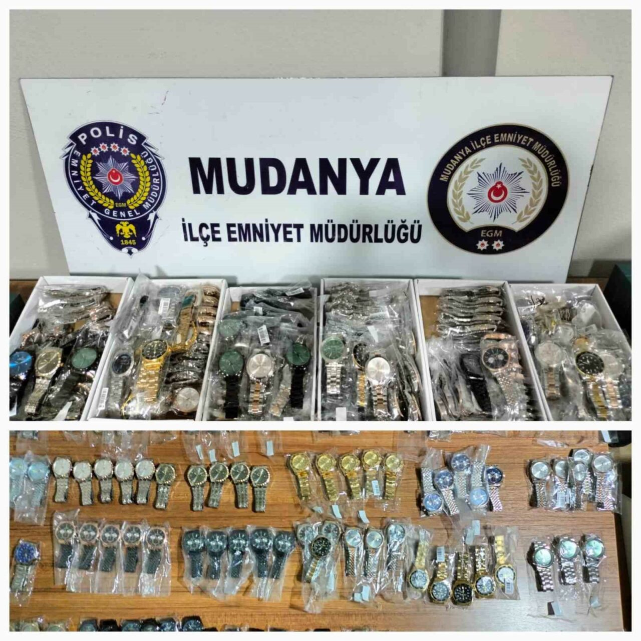 MUDANYA EMNİYET MÜDÜRLÜĞÜ ASAYİŞ BÜRO EKİPLERİ KAÇAK 110 ADET, 100