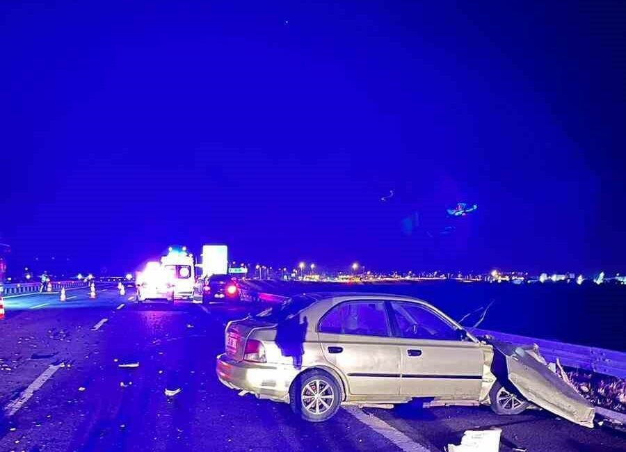 BURSA’NIN KARACABEY İLÇESİNDE MEYDANA GELEN TRAFİK KAZASINDA 1 KİŞİ HAYATINI