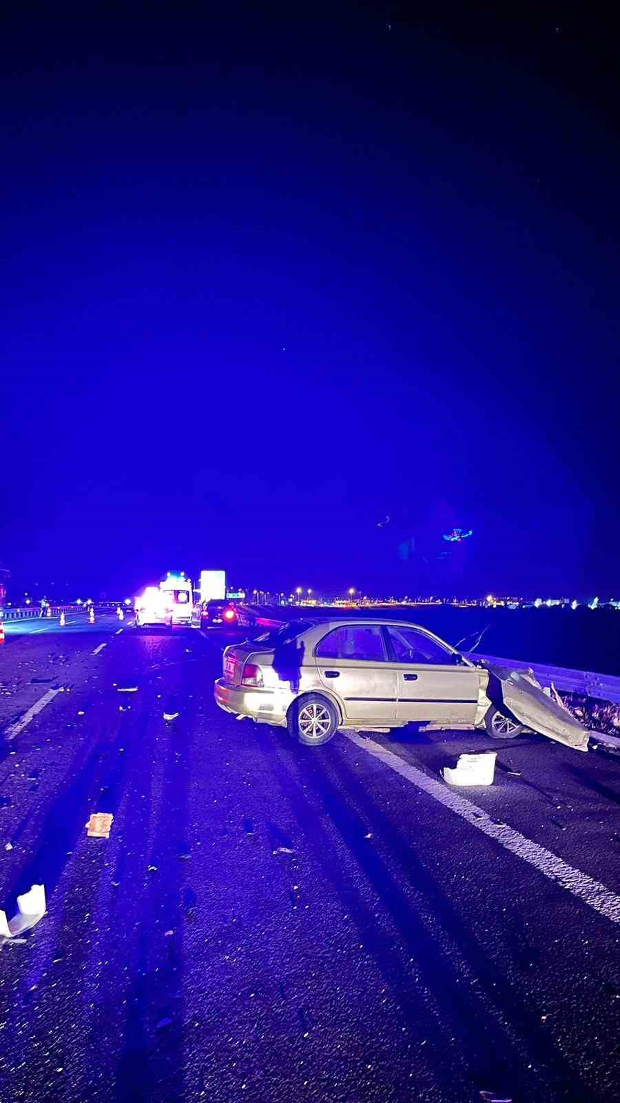 BURSA’NIN KARACABEY İLÇESİNDE MEYDANA GELEN TRAFİK KAZASINDA 1 KİŞİ HAYATINI