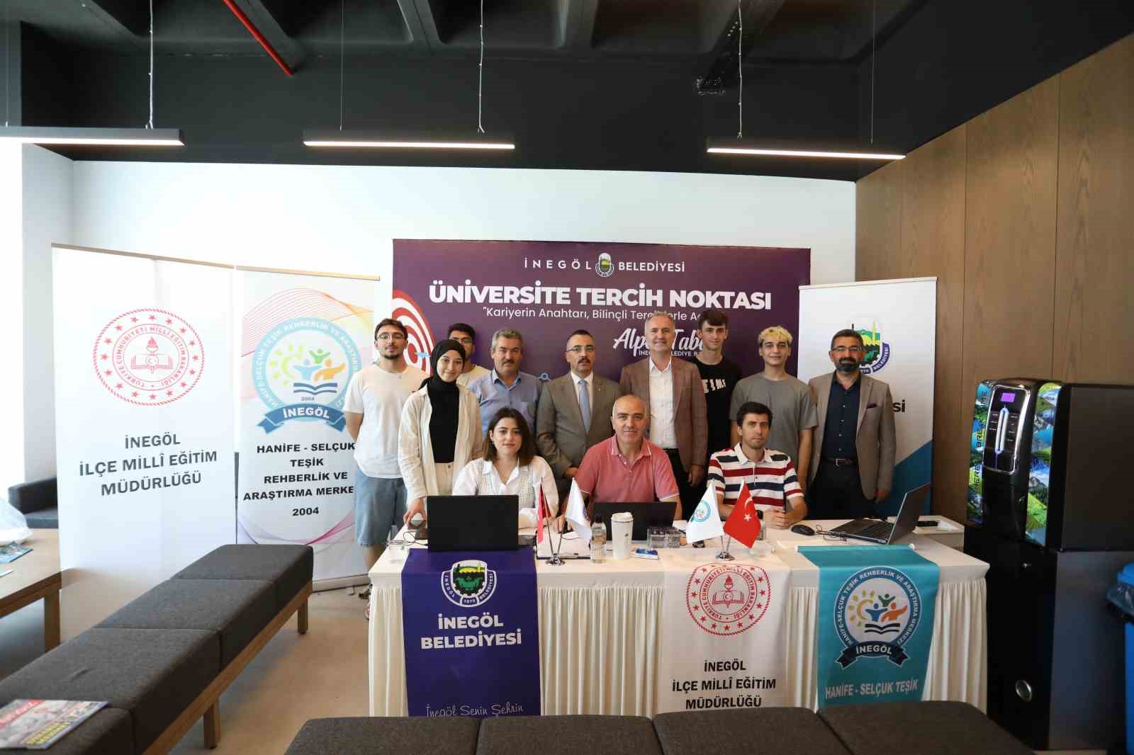 İNEGÖL BELEDİYESİ, YÜKSEKÖĞRETİM KURUMLARI SINAVI (YKS) TERCİH SÜRECİNDE ÜNİVERSİTE ADAYLARINA