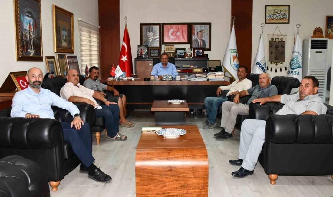 İZNİK BELEDİYE BAŞKANI KAĞAN MEHMET USTA’NIN MAKAMINDA BİR ARAYA GELEN