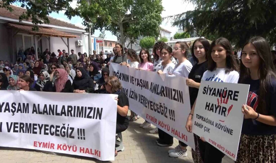 Köylülerden altın madenine karşı pankartlı, sloganlı eylem BURSA'NIN İNEGÖL İLÇESİNDE KURULMASI PLANLANAN ALTIN MADENİNE KARŞI KÖYLÜLER TEPKİ