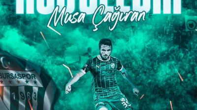 BURSASPOR, TECRÜBELİ FUTBOLCU MUSA ÇAĞIRAN'LA ANLAŞTIĞINI RESMEN AÇIKLADI.