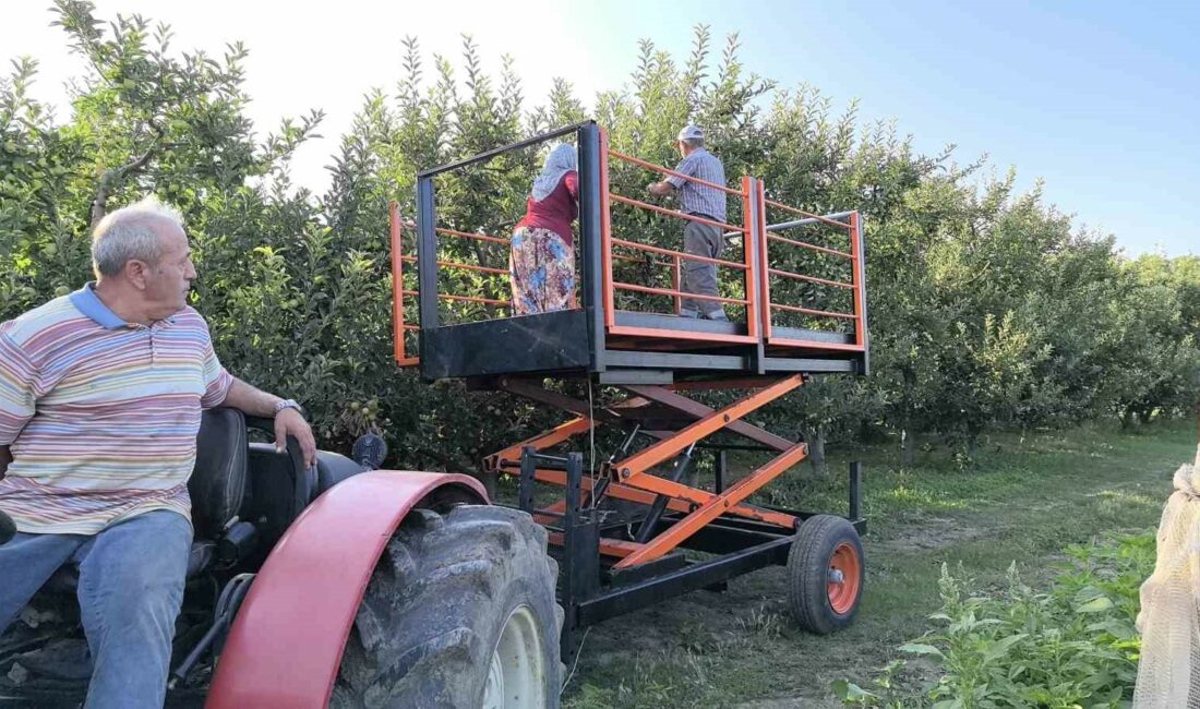 Tasarladığı asansör sistemiyle hasat süresini yüzde 40 azalttı BURSA'NIN İNEGÖL İLÇESİNDE 40 YILDAN BU YANA ÇİFTÇİLİKLE GEÇİMİNİ SÜRDÜREN