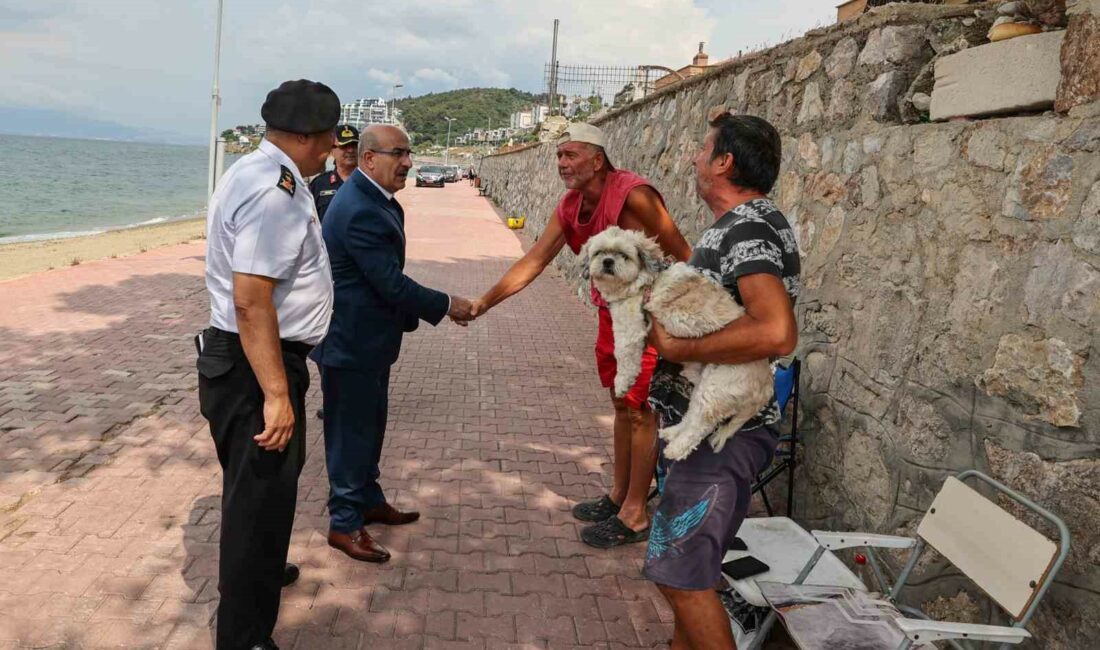 Vali Demirtaş sahil denetimlerini sürdürüyor BURSA VALİSİ MAHMUT DEMİRTAŞ, MUDANYA İLÇESİNDE BULUNAN ALTUNKUM, TRİLYE VE