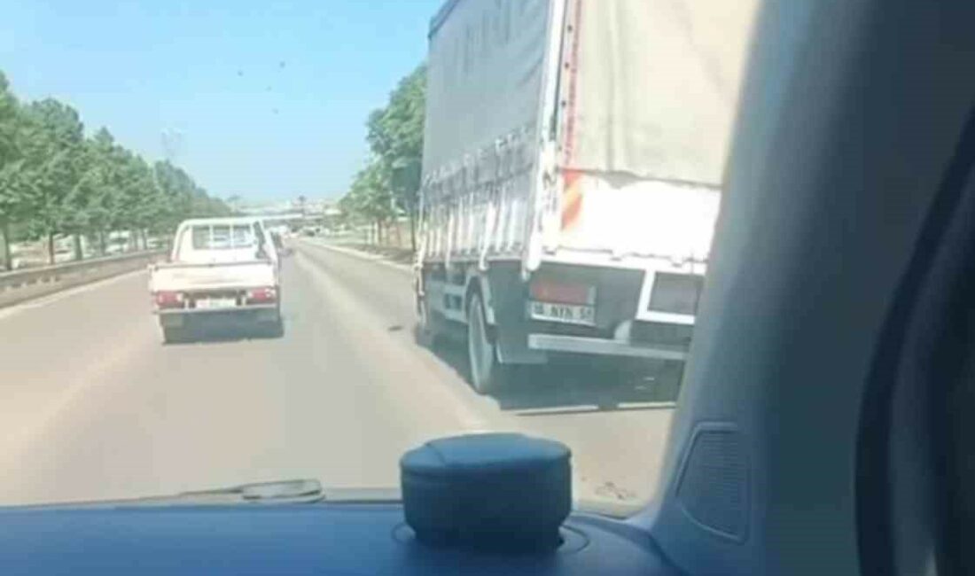 Yan giden kamyon yürekleri ağza getirdi YAMUK KAMYON YÜREKLERİ AĞZA GETİRDİ