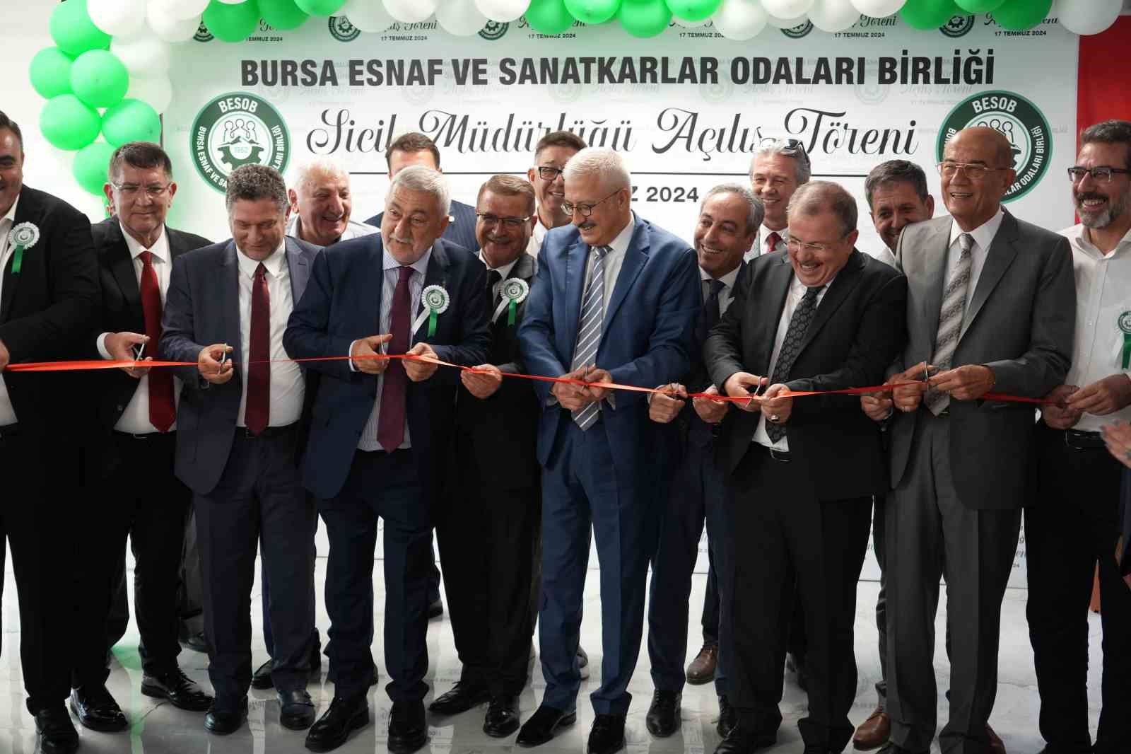 BURSA ESNAF VE SANATKARLAR ODALARI BİRLİĞİ'NİN YENİLENEN SİCİL MÜDÜRLÜĞÜ DÜZENLENEN