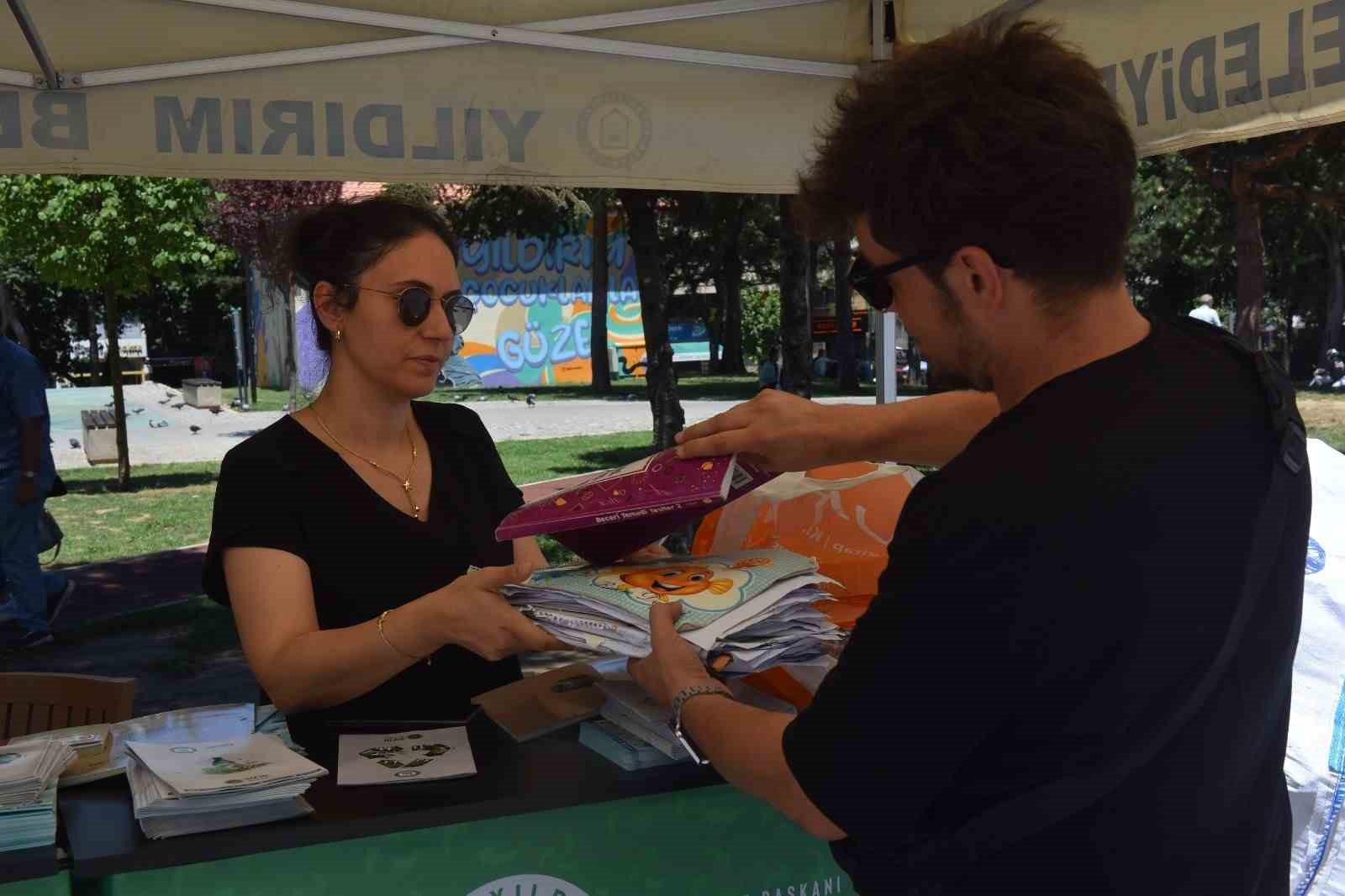 YILDIRIM BELEDİYESİ, KULLANILMIŞ TEST KİTABI, DEFTER VE OKUL KİTAPLARINI GETİREN