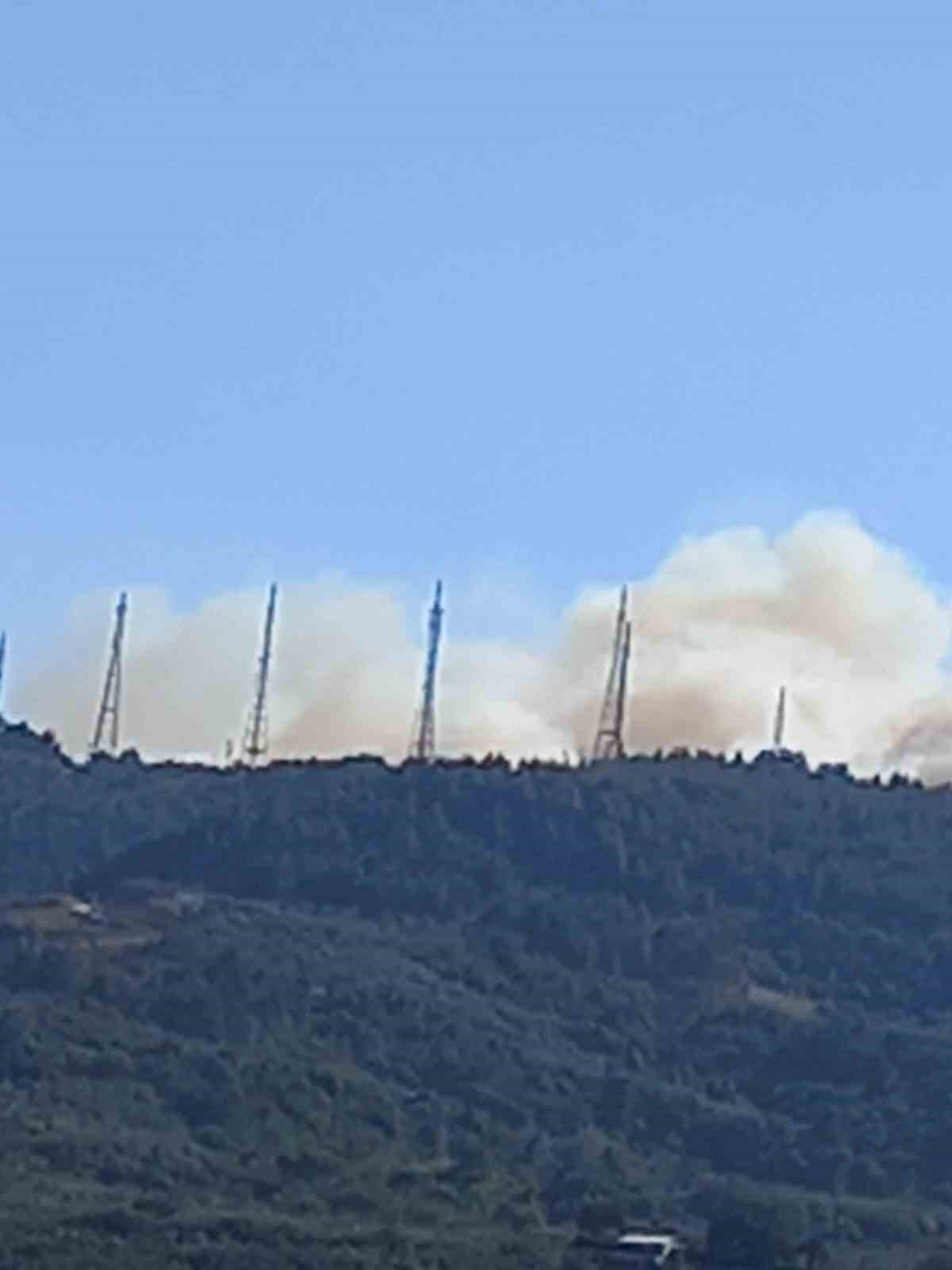 Bursa’da orman yangını BURSA'NIN OSMANGAZİ İLÇESİ TELEVİZYON VE RADYO VERİCİLERİNİN BULUNDUĞU KIRSAL GÜNDOĞDU