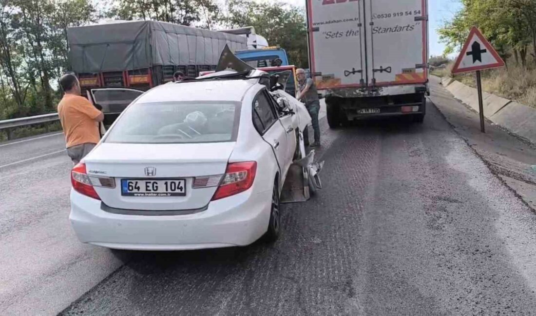 Bursa’da otomobil kamyona arkadan çarptı: 1’i ağır, 2 yaralı BURSA'NIN İNEGÖL İLÇESİNDE MEYDANA GELEN KAZADA KONTROLDEN ÇIKAN OTOMOBİL KAMYONA