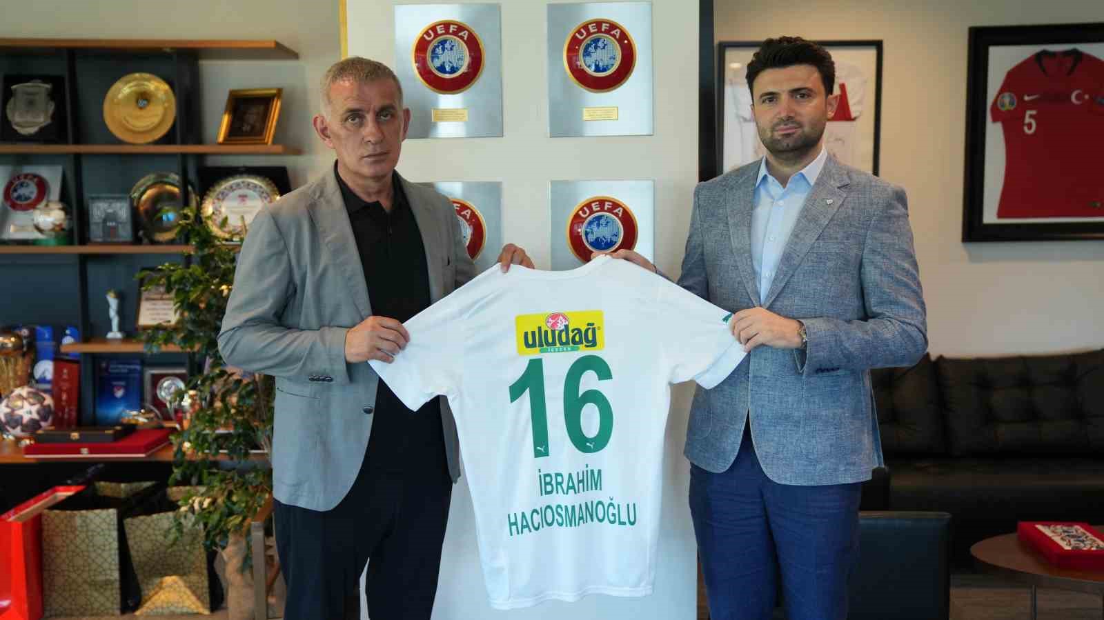 BURSASPOR BAŞKANI ENES ÇELİK, TFF BAŞKANI İBRAHİM HACIOSMANOĞLU'NA 16 NUMARALI