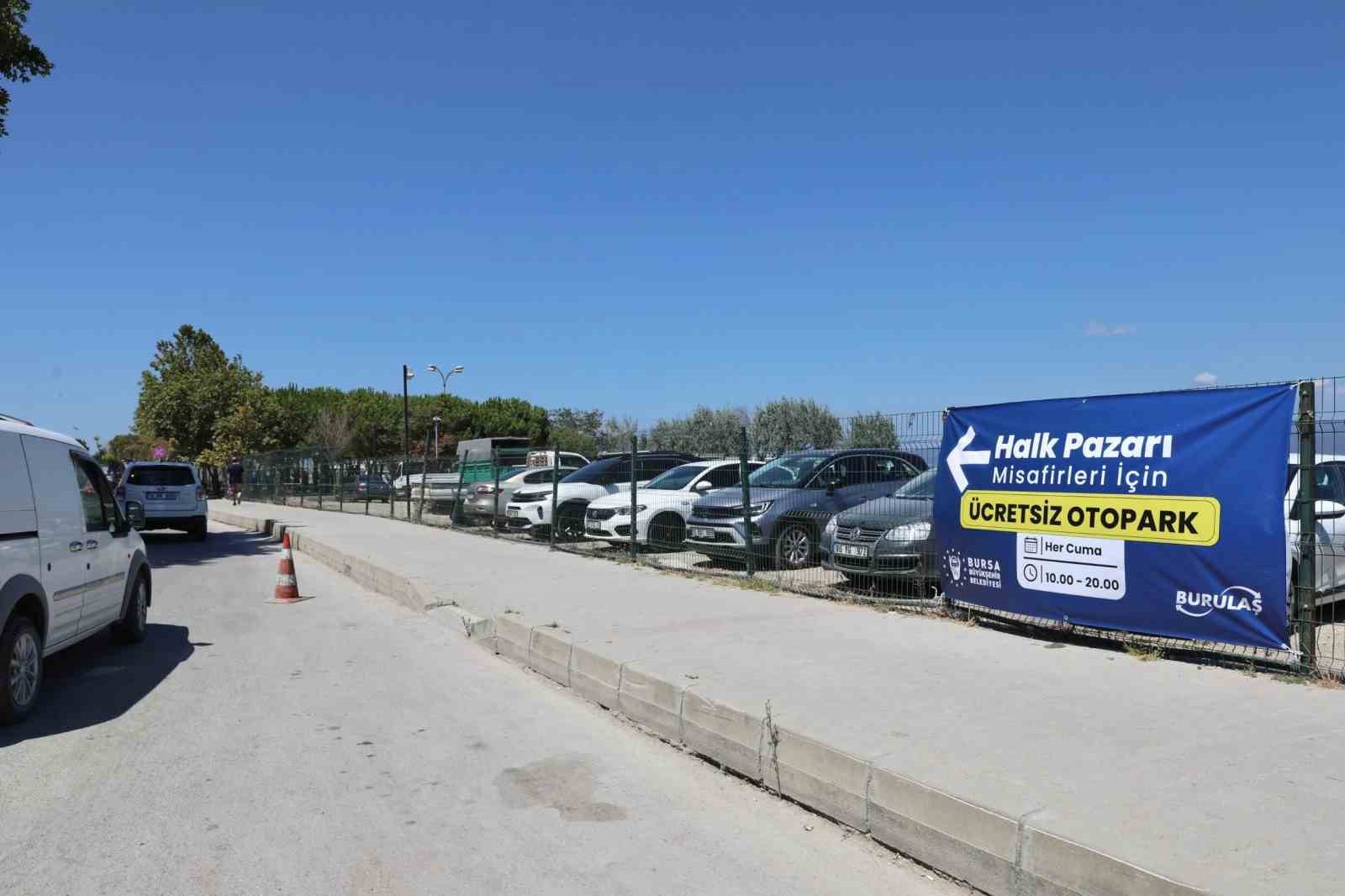 BURSA BÜYÜKŞEHİR BELEDİYESİ, MUDANYA İLÇESİNDEKİ BURULAŞ’A AİT OTOPARKIN CUMA GÜNLERİ