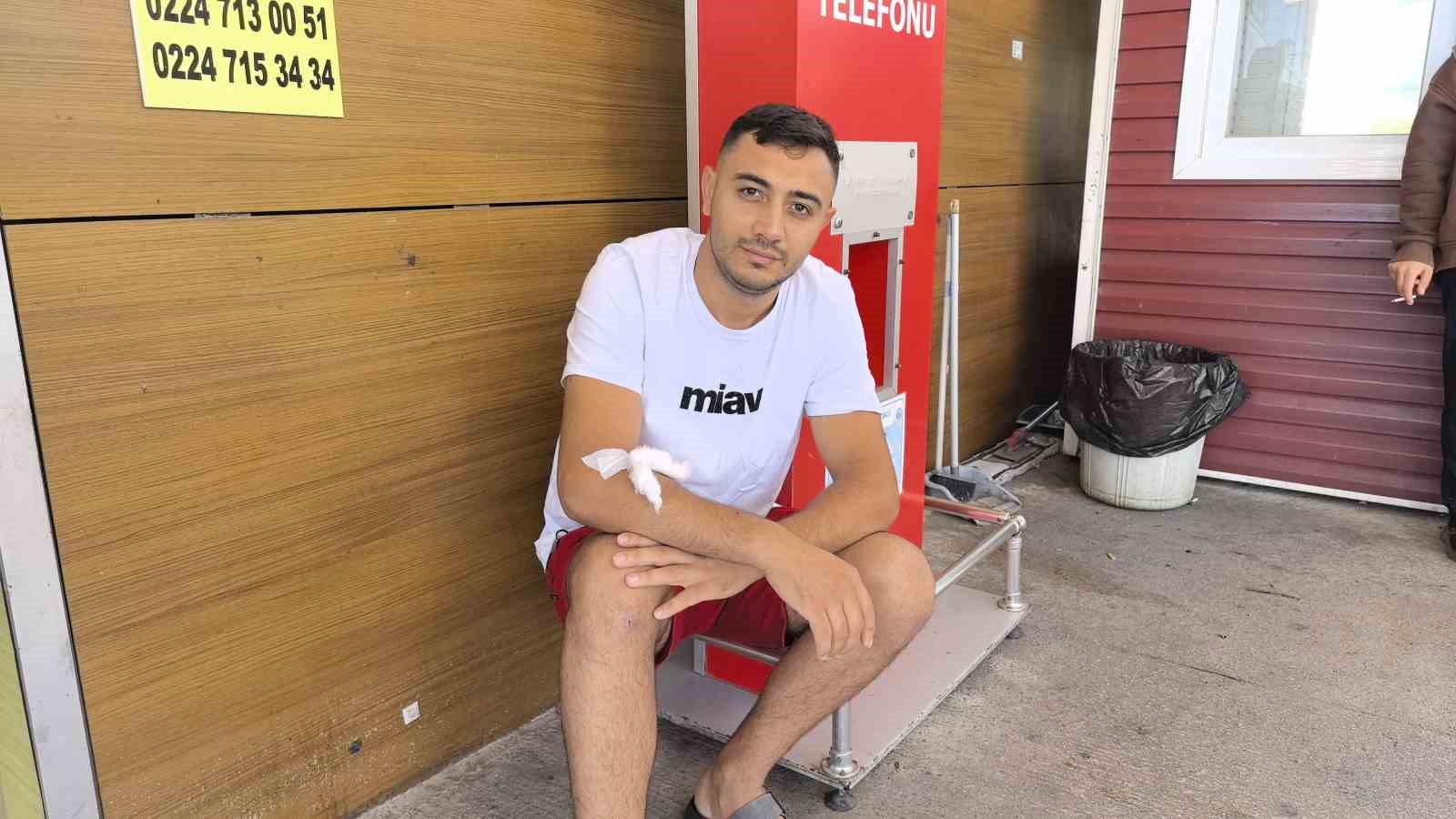 Bursa’nın İnegöl ilçesinde, duş alan kişiyi akrep soktu.