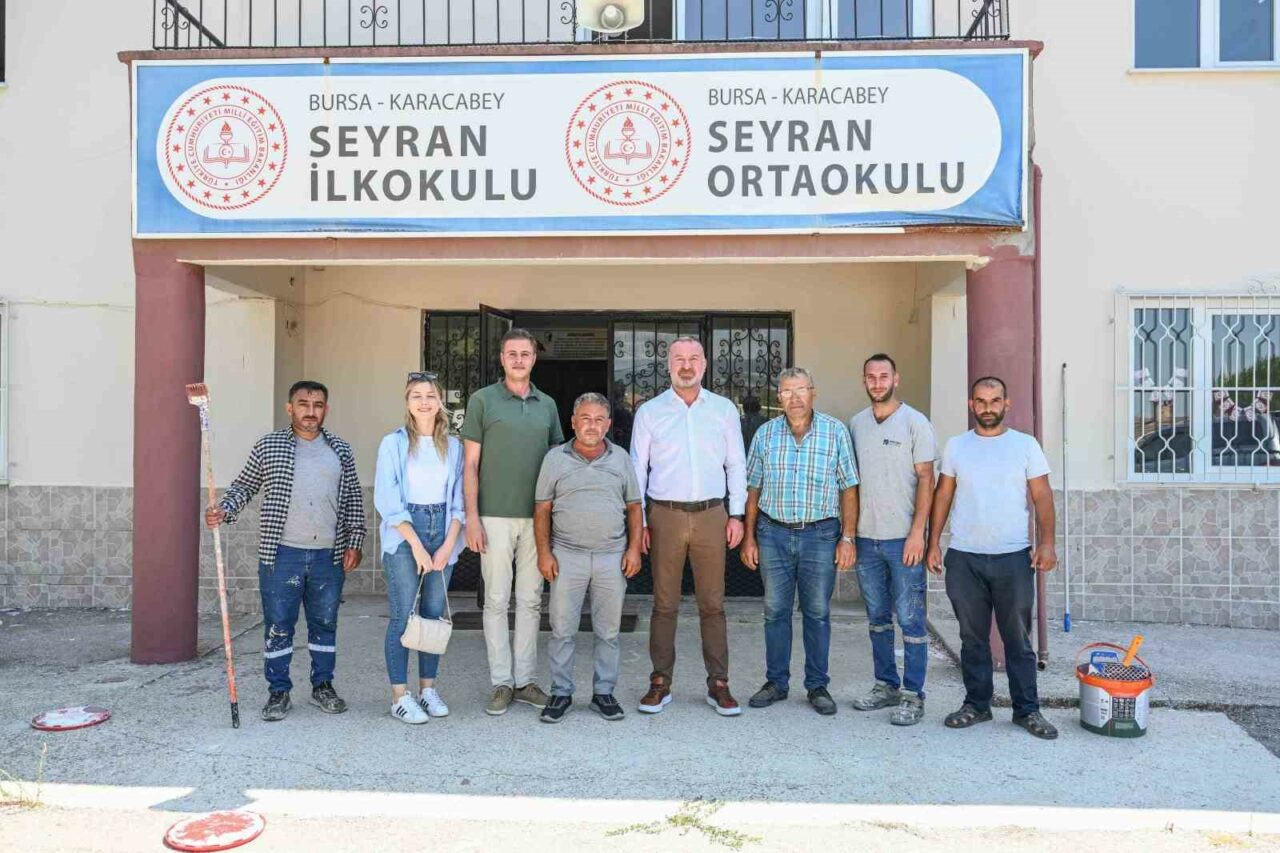 KARACABEY'DE HEM MERKEZ HEM DE KIRSAL BÖLGELERDE BULUNAN OKULLARDA TEMİZLİK,