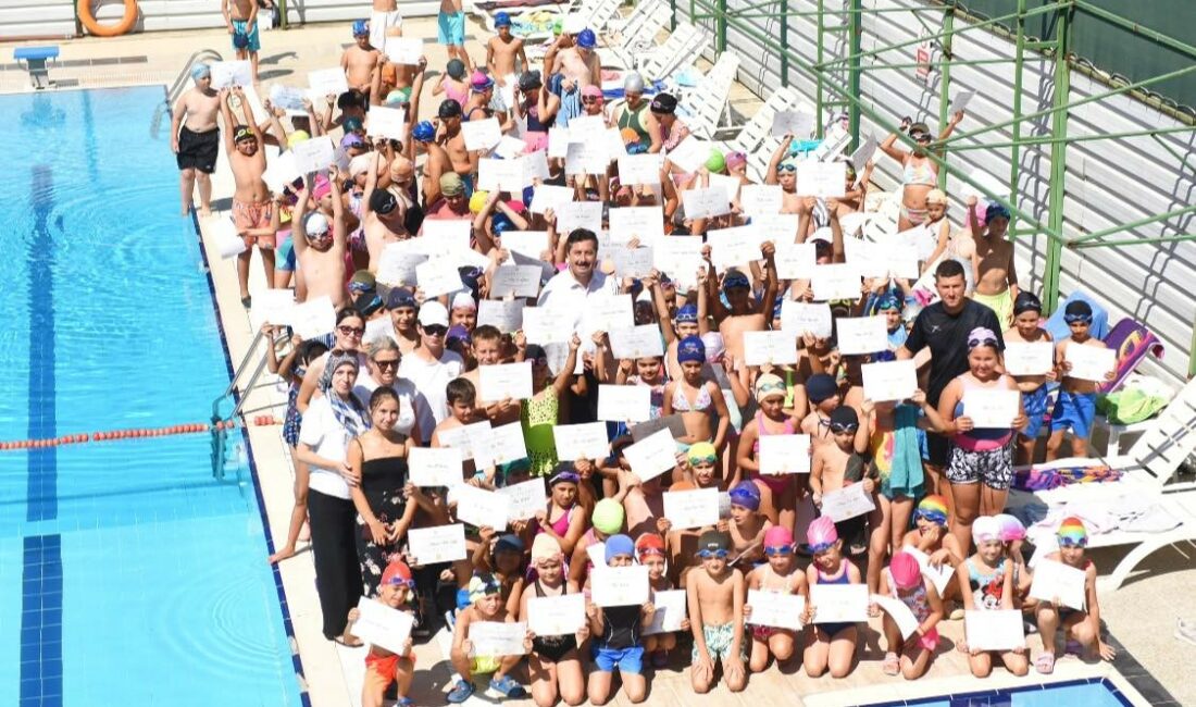 YENİŞEHİR BELEDİYESİ TARAFINDAN DÜZENLENEN YAZ DÖNEMİ YÜZME KURSLARINI BAŞARIYLA TAMAMLAYAN