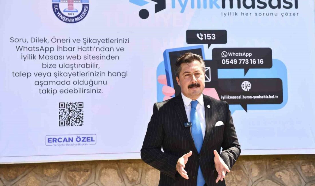 Yenişehir’de ’İyilik Masası’ kuruldu YENİŞEHİR BELEDİYESİ, HALKIN SORUNLARINA ANINDA YANIT VEREBİLMEK, ŞİKAYETLERİNİ DİREKT OLARAK