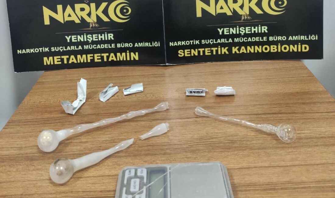 Yenişehir’de uyuşturucuya geçit yok OPERASYONDA METAMFETAMİN, ESRAR, SENTETİK UYUŞTURUCU VE HASSAS TERAZİ ELE GEÇİRİLDİ