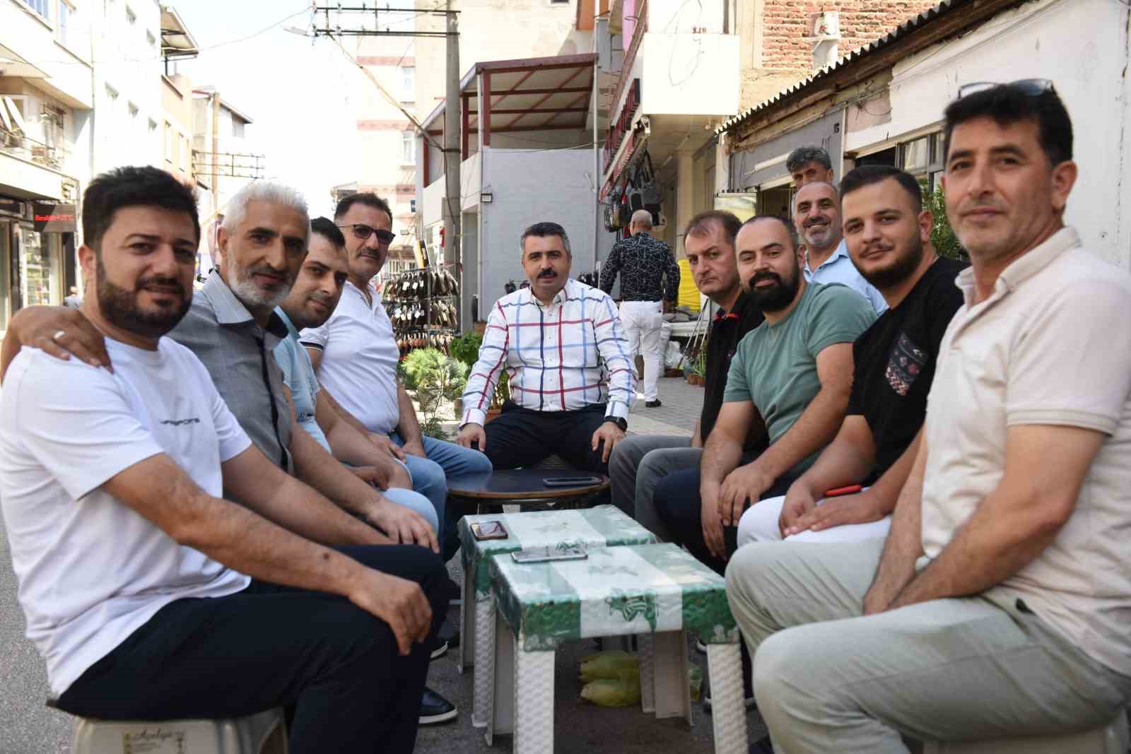 YILDIRIM BELEDİYE BAŞKANI OKTAY YILMAZ, MAHALLE VE ESNAF ZİYARETLERİ KAPSAMINDA