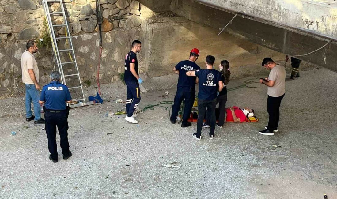 Yürüyüş yaparken dereye düşen kadın yaralandı BURSA’DA DERE KENARINDA YÜRÜYÜŞ YAPTIĞI SIRADA DENGESİNİ KAYBEDEREK DERE YATAĞINA